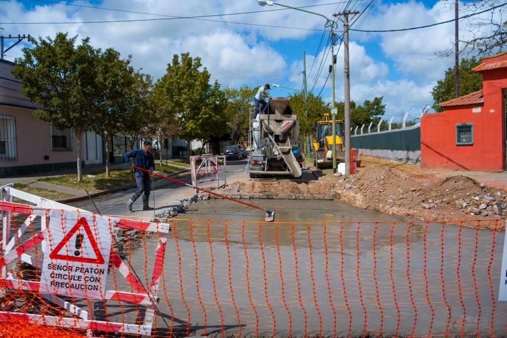 El Plan de Bacheo Urbano de Hormigón sigue por la avenida Ameghino 