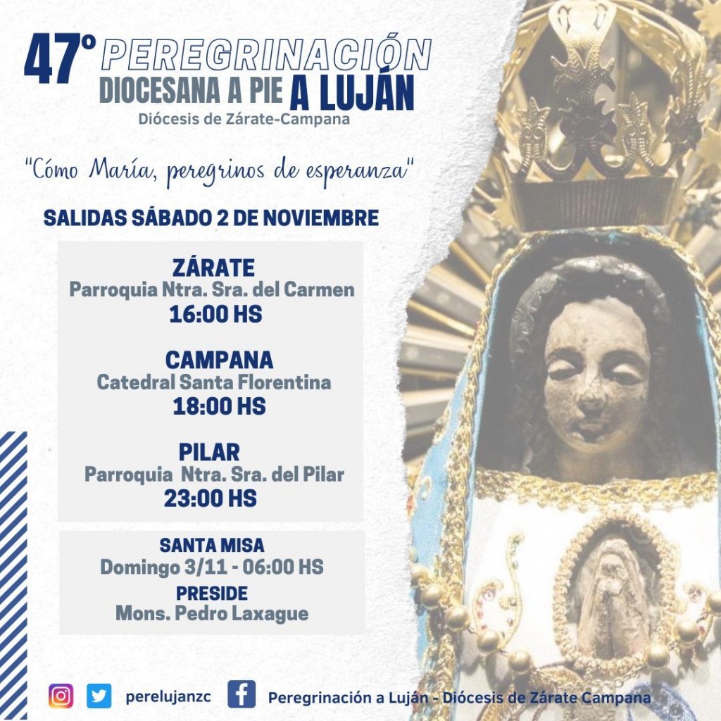 Anuncio de la 47ª Peregrinación a Luján