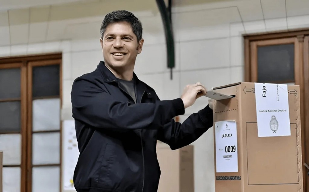 Votó Kicillof en La Plata