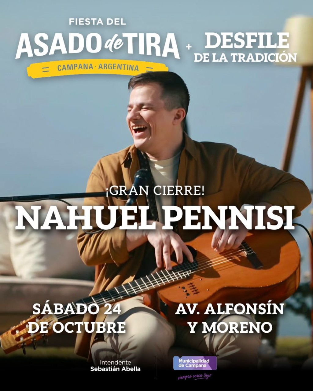Nahuel Pennisi cerrar&aacute; la Fiesta del Asado de Tira
