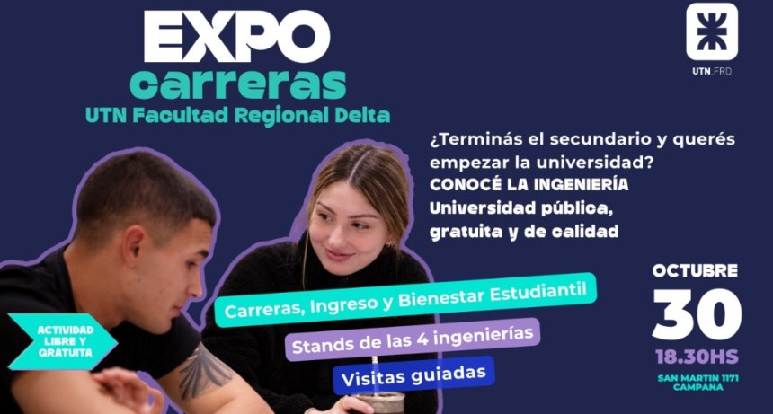 LA UTN FRD INVITA A LA EXPO CARRERAS 2026 