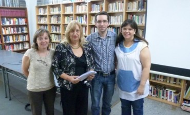 La Biblioteca Municipal y Alumnos de la ESB N&deg; 5 recordaron a Adolfo Bioy Casares
