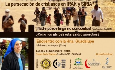 Una mirada argentina sobre el drama de los cristianos en Siria Habla la hna. Guadalupe