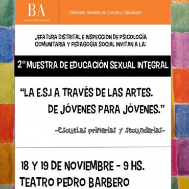 "La E.S.I a trav&eacute;s de las artes.  De J&oacute;venes para J&oacute;venes" 