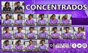 Villa Dálmine está preparado para visitar a Atlético Paraná