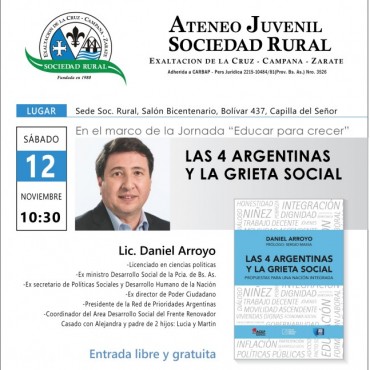 Daniel Arroyo se presenta en Exaltaci�n de la Cruz