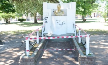 Se repar&oacute; el busto de Per&oacute;n