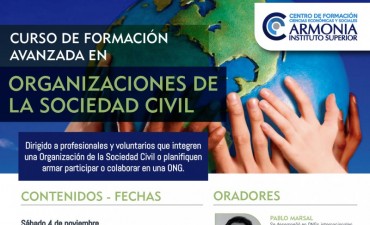 Este s&aacute;bado habr&aacute; una importante capacitaci&oacute;n para organizaciones sin fines de lucro