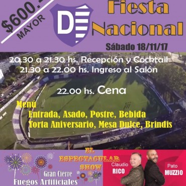 Cuenta regresiva para la Cena 60&ordf; Aniversario del Club Villa D?&nbsp;lmine