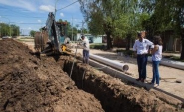 Obra de cloacas en Felipe: ya se completó el 60% del tendido domiciliario