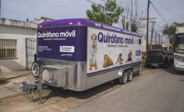 Castraciones: el quir&oacute;fano m&oacute;vil estar&aacute; la pr&oacute;xima semana en el barrio Siderca