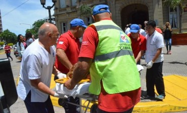 Se realiz&oacute; un simulacro de incendio en el Palacio Municipal