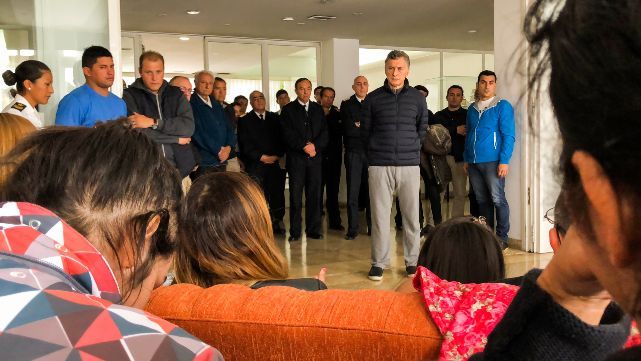 El Presidente Mauricio Macri visit&oacute; a los familiares de los tripulantes del ARA San Juan