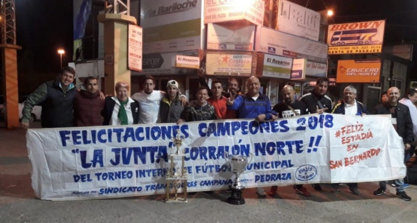 Los Campeones del Torneo de Futbol de los municipales viajaron a San Bernardo.