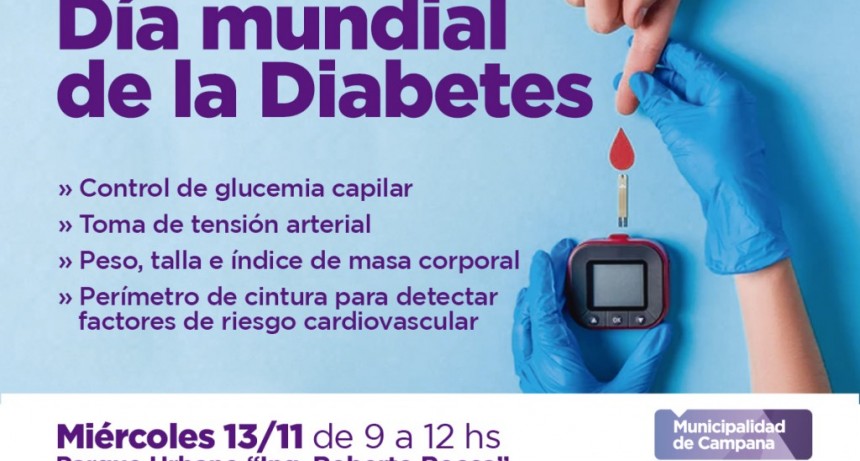 Anuncian actividades por el D&iacute;a Mundial de la Diabetes