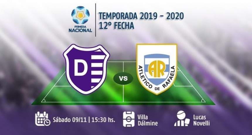 Villa D&aacute;lmine juega este s&aacute;bado recibiendo la visita de Atl&eacute;tico Rafaela