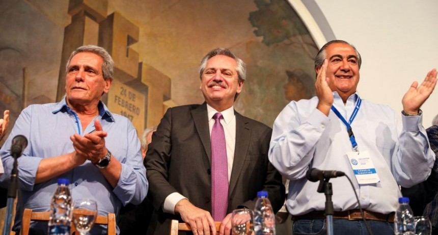 Alberto Fern&aacute;ndez en la CGT: "En este lugar vamos a hacer la nueva generaci&oacute;n de trabajadores que la Argentina necesita"