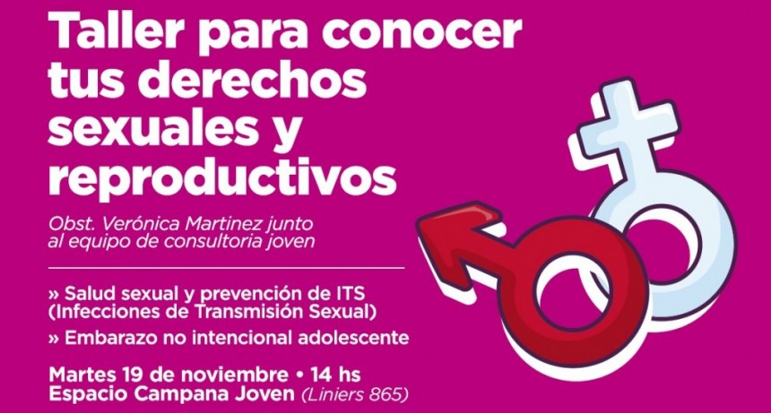 Juventud: se realizar&aacute; un taller sobre derechos sexuales y reproductivos 