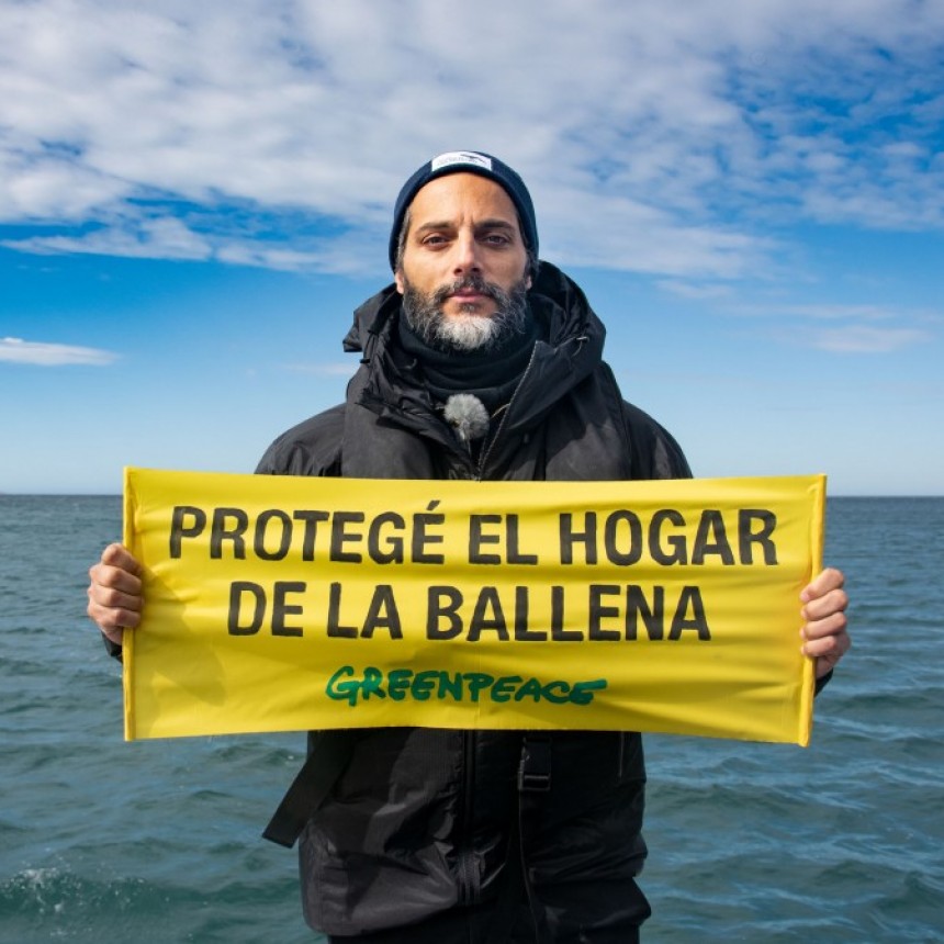 Joaqu&iacute;n Furriel, en campa&ntilde;a para defender el Mar Argentino 