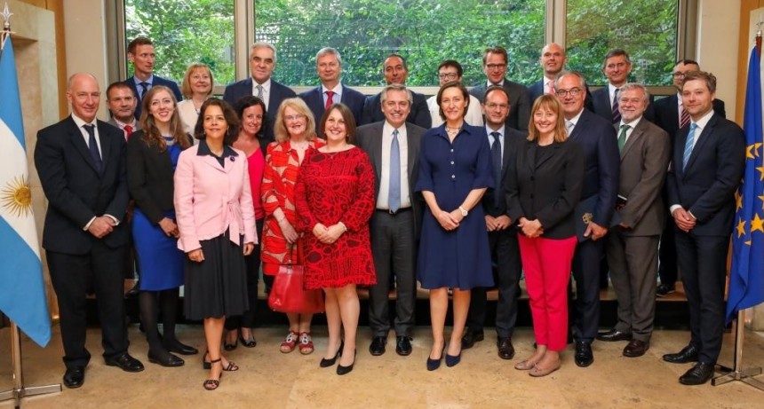 Alberto Fern&aacute;ndez fue felicitado por los embajadores de la Uni&oacute;n Europea: "Vamos a seguir reforzando los lazos de amistad y cooperaci&oacute;n"
