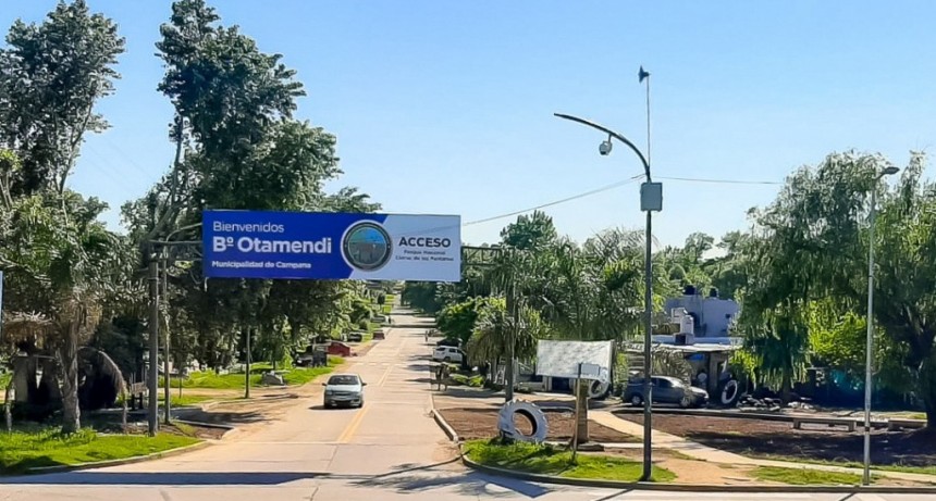Otamendi: culmina el plan de urbanizaci&oacute;n