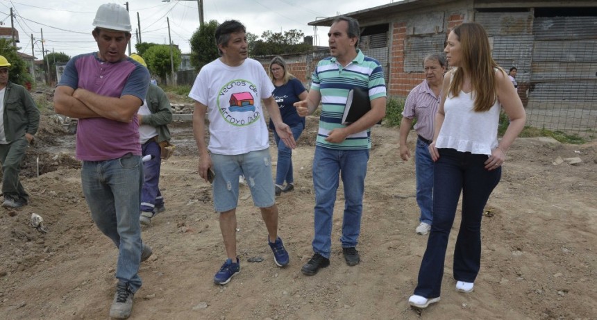 VIDAL RECORRI&Oacute; LA OBRA DE DESAG&Uuml;ES PLUVIALES DE LA CUENCA DEL ARROYO DUPUY EN LA MATANZA