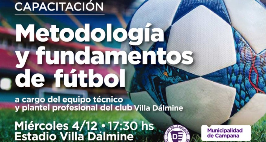 Se realizar&aacute; una capacitaci&oacute;n sobre metodolog&iacute;a y fundamentos del f&uacute;tbol