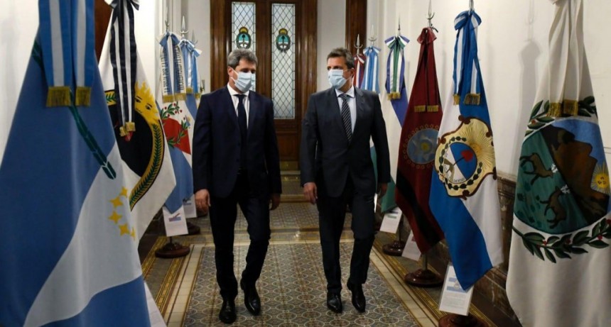 Massa recibió al gobernador de San Juan, Sergio Uñac