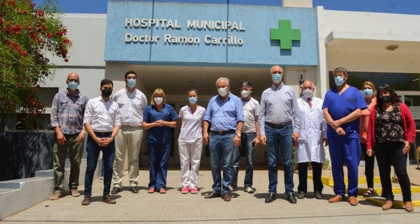 GOLLAN Y GIORGI VISITARON LOS HOSPITALES DE LOBOS Y ROQUE PÉREZ