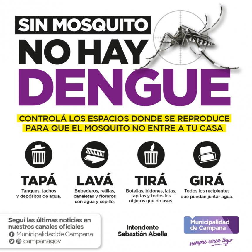 La Secretaría de Salud lanza una nueva campaña de prevención contra el dengue 