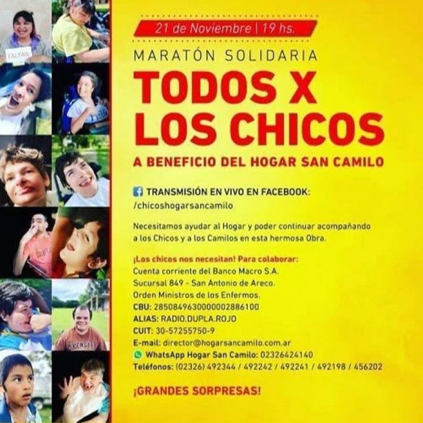 Evento a beneficio del Hogar San Camilo en San Antonio de Areco