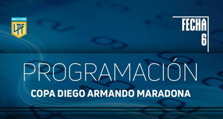 COPA DIEGO ARMANDO MARADONA :  Se programó la sexta fecha