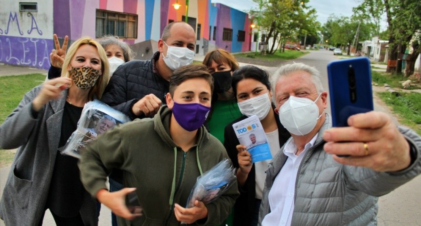 San Felipe recibió la visita de los candidatos  del Frente de Todos