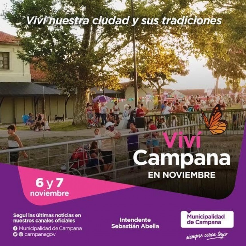 Este fin de semana : Viví Campana en noviembre 