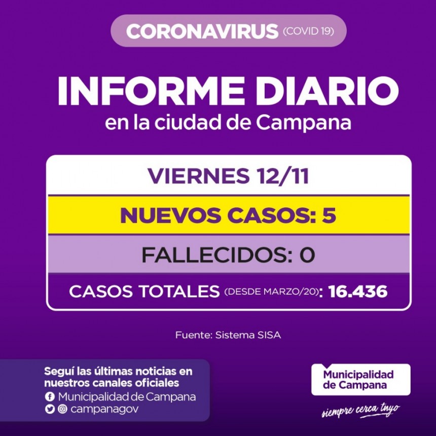 INFORME DE LA SECRETARIA DE SALUD DE LA MUNICIPALIDAD DE CAMPANA