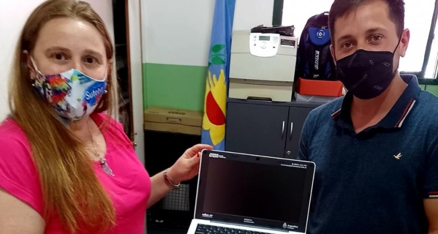 Alejo Sarna destacó la llegada del Plan Conectar Igualdad a escuelas de Campana