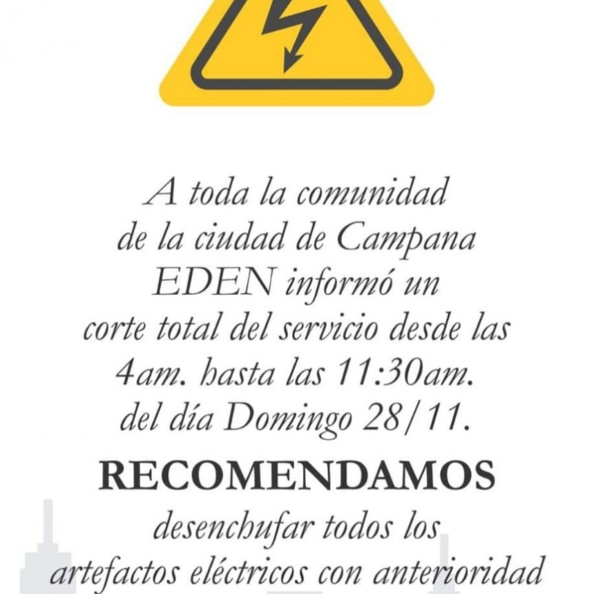 EDEN alcara sobre información falsa que se encuentra circulando  