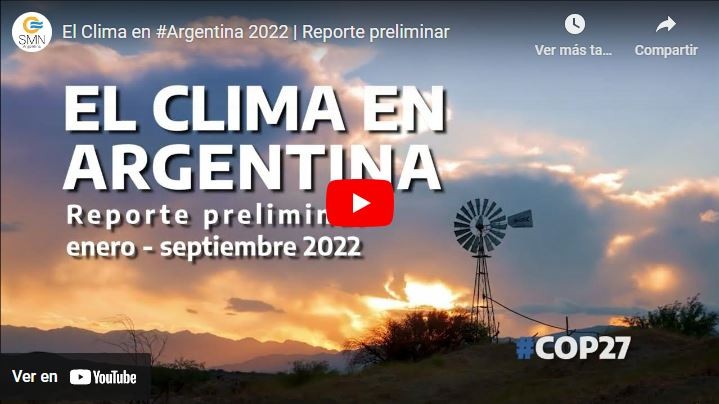 El Clima en Argentina 2022 : reporte preliminar