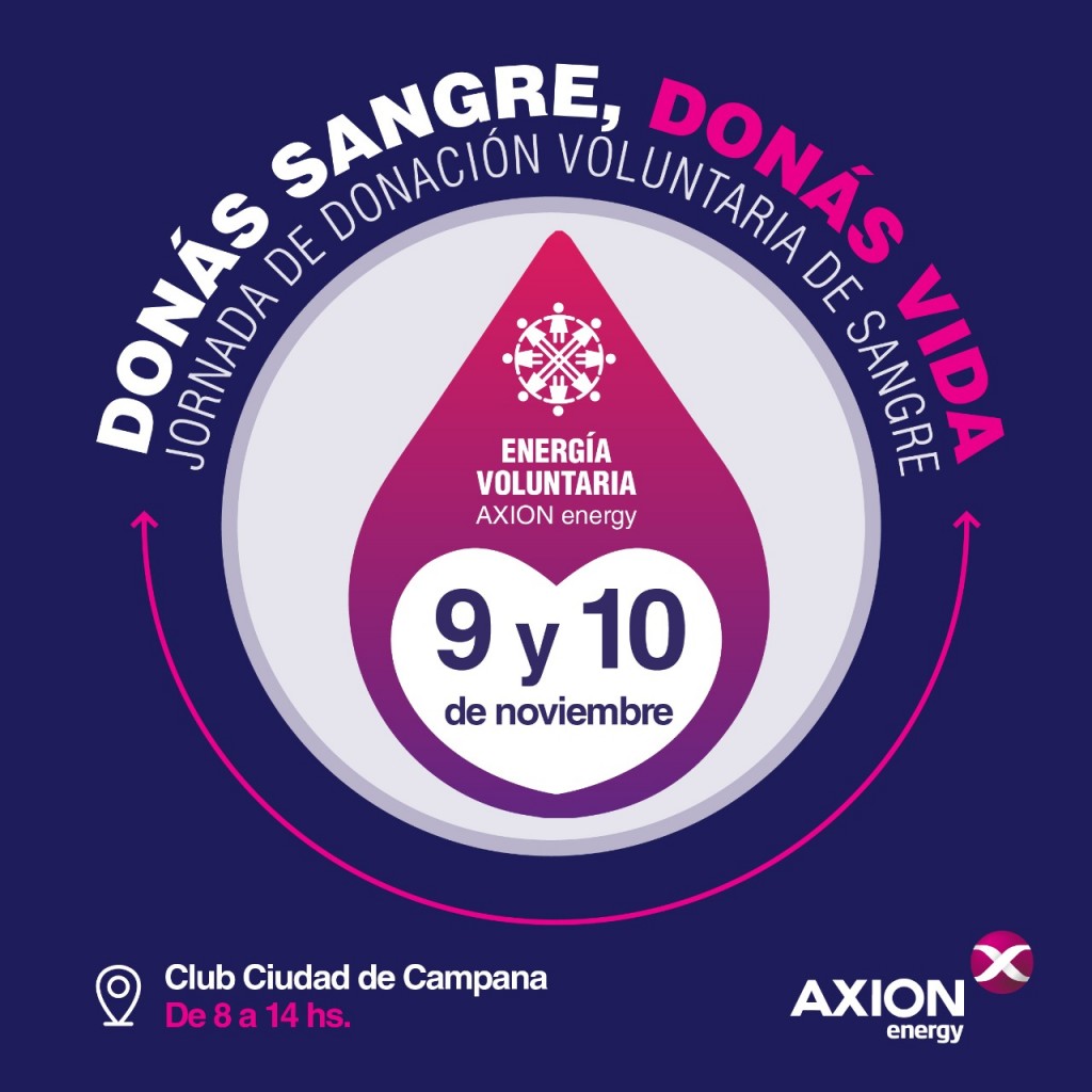 Axion Energy realiza las Jornadas de Donación de Sangre