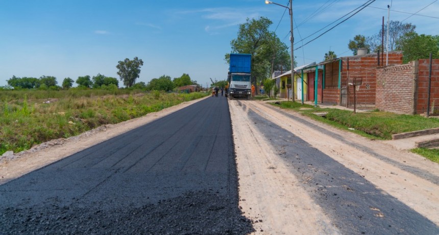 Con la obra de la calle Zavallo, la Josefa superará las 80 cuadras asfaltadas
