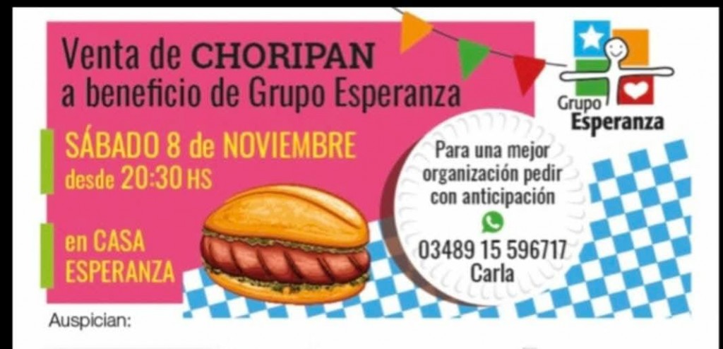 Se vienen los Chori en Casa Esperanza