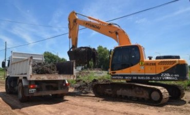 El Municipio realiza trabajos para prevenir inundaciones en el barrio San Cayetano