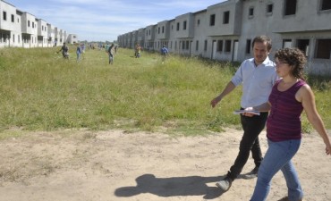 Se iniciaron los trabajos para terminar el barrio 104 viviendas
