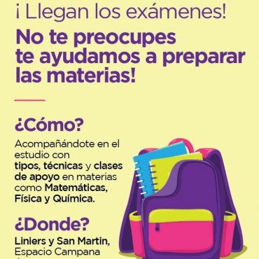 Siguen las clases de apoyo gratuitas para estudiantes secundarios y universitarios