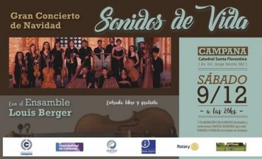 &ldquo;Sonidos de Vida&rdquo;: este s&aacute;bado habr&aacute; un gran concierto navide&ntilde;o 