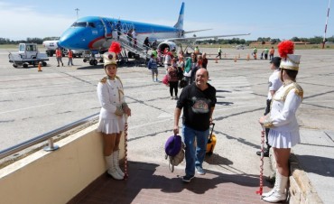 Lleg&oacute; a Mar del Plata el primer vuelo de Aerol&iacute;neas Argentinas proveniente de C&oacute;rdoba