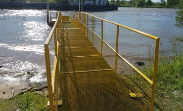 Para brindar mayor seguridad, reforzaron el muelle de la Escuela Agraria N&ordm; 1