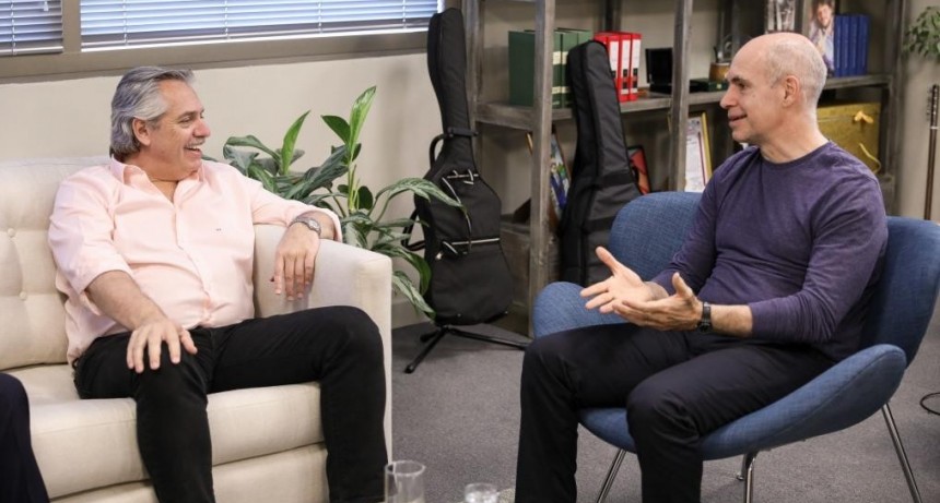 Alberto Fern&aacute;ndez recibi&oacute; a Horacio Rodr&iacute;guez Larreta