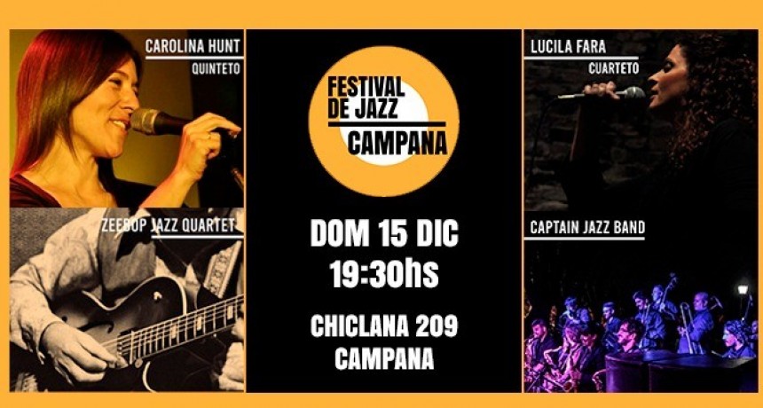 Se viene el Festival de Jazz en el Club Ciudad de Campana