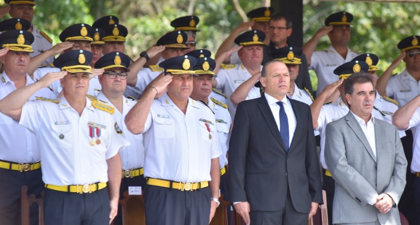 "Dentro de la ley todo, fuera de la ley nada", afirm&oacute; Sergio Berni en el acto por el 139&deg; aniversario de la Polic&iacute;a de la provincia de Buenos Aires